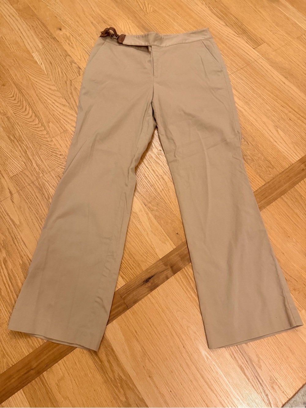 Ladies Size 12 "Ralph Lauren" Khaki Straight Chinos GUC
